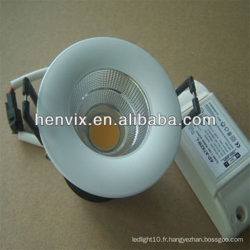 Haute qualité modulable et réglable 7w ip44 led downlight cob